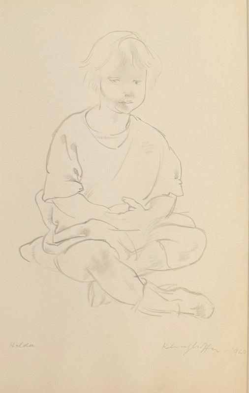 Hilda Seated, 1920