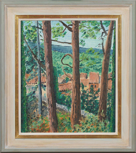 Alex Uxbridge original painting 'Three Pines, Provencal Roofs' Panter
