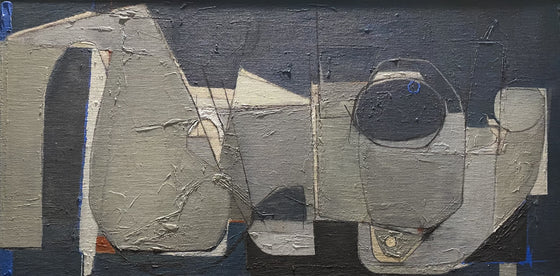 Recumbent in Prussian Blue