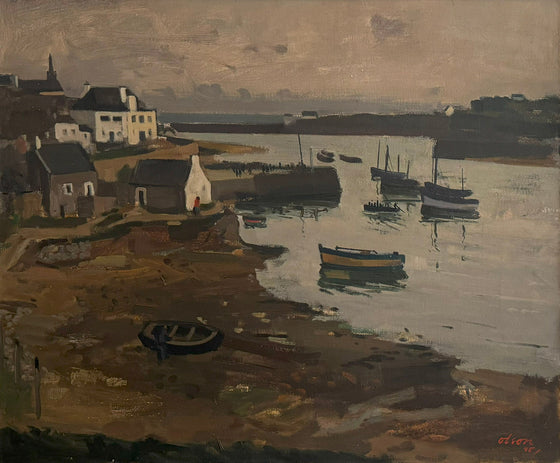 Normandy fishing Village, 1945