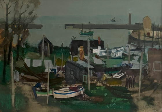 A Brittany Boatyard, 1960