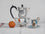 Silver Coffee Pot with Cup and Mandarin