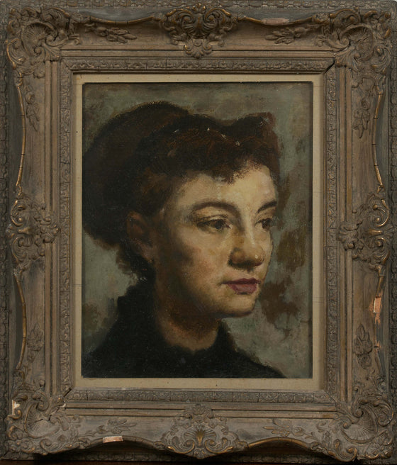 Portrait head, copy of a French Master