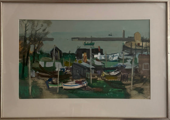 A Brittany Boatyard, 1960