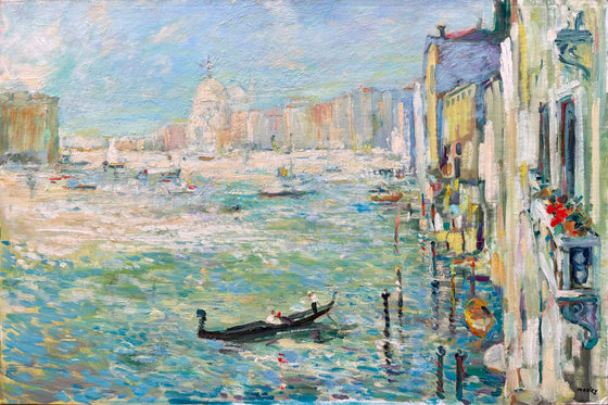 A Gondola on the Grand Canal, Venice
