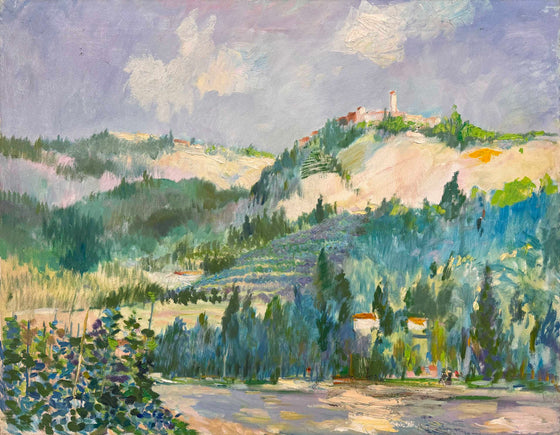 Distant Campanile, Tuscany