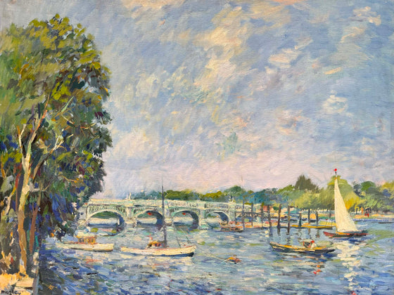Pleasure Craft near Richmond Railway Bridge