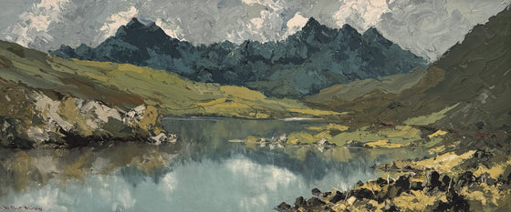 A View of Snowdon from Lake Mymby