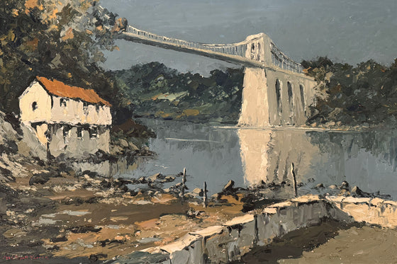 Menai Bridge from Porthaethwy