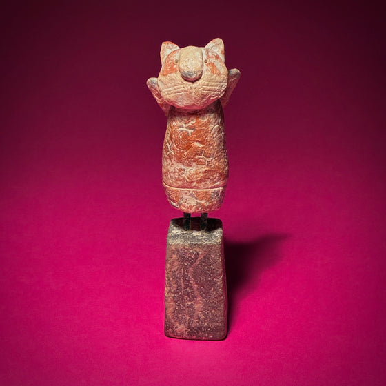 Red Winged Cat on Plinth