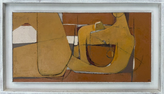 Reclining Form in Ochre and Orange