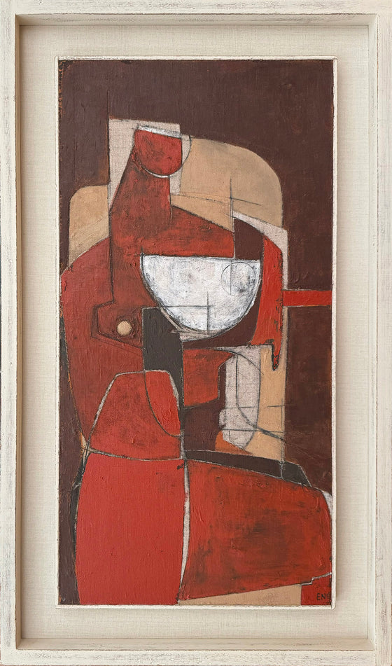 Reconstructed Red Nude Seated