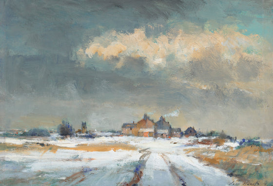 Cottages in the Snow, North Norfolk