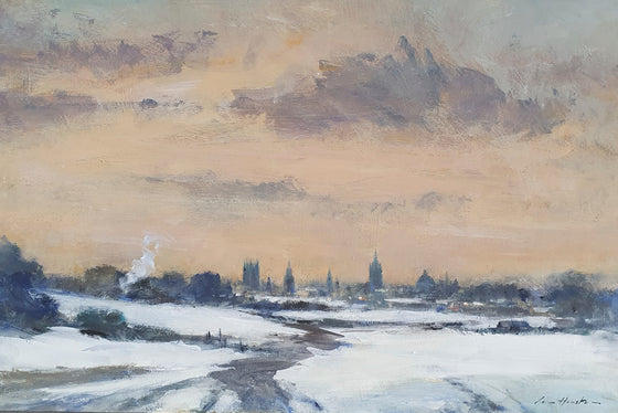 The Oxford Skyline after snow