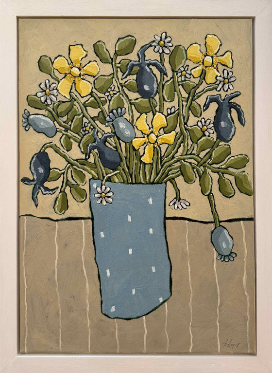 Yellow and Blue Flowers