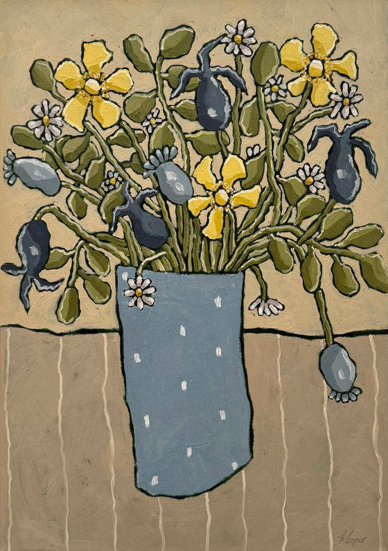 Yellow and Blue Flowers