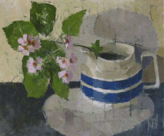 Grey Still Life With Bramble