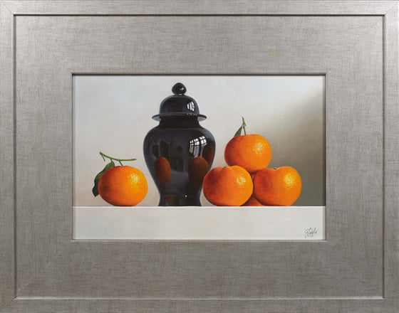 Tangerines in reflection