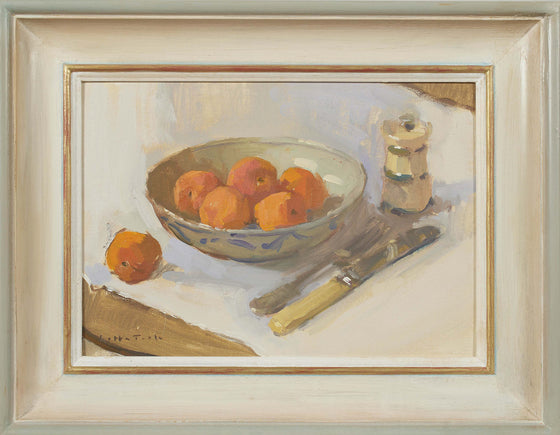 Apricots in Antique Bowl