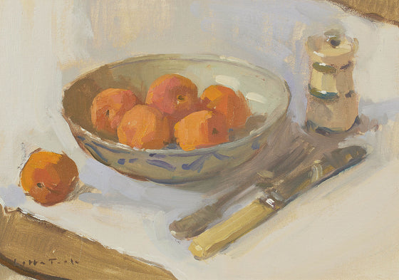 Apricots in Antique Bowl