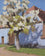Blue House with Pear Blossom II