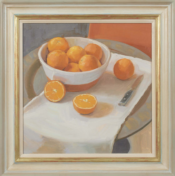 Oranges in Large Bowl