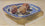 Peaches on Willow Pattern Plate