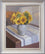 Sunflowers with Blue-Striped Cloth