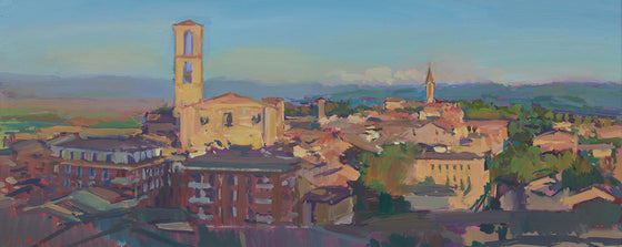 Perugia Rooftops, Evening Light