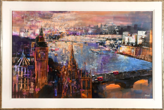 Evening Light, Westminster and The Thames