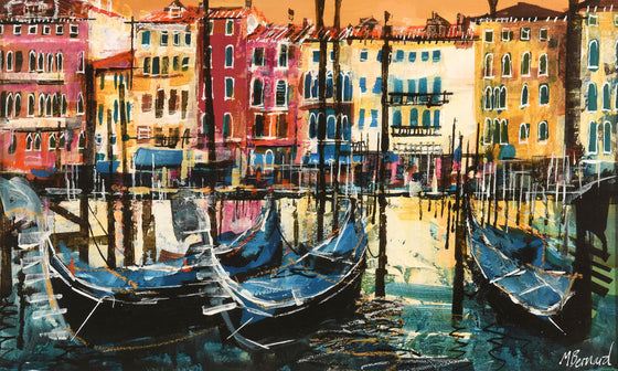 Gondolas, Grand Canal, Venice