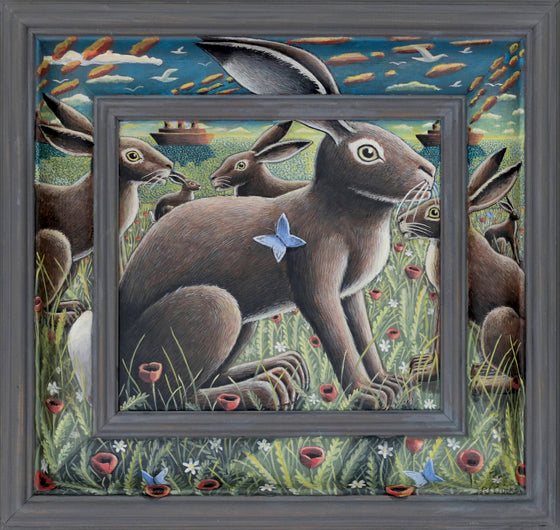 The island Hares and the Butterfly Blue