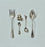 Fork with Arranged Spoons and Quail’s Egg