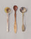 Horn, Wood and Silver Spoons