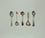 Row of Five Small Spoons