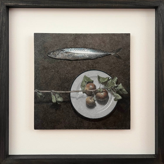 Mackerel and Three Apples