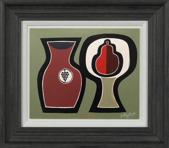 Carafe and Red Pear