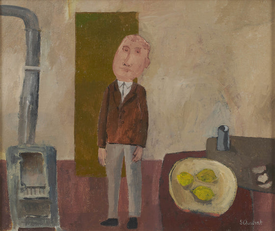 Man standing by a stove