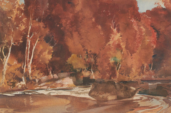 Autumn on the River Esk, near Canonbie