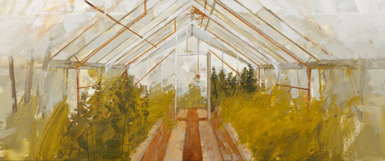 Overgrown Glasshouse, Marchmont Estate