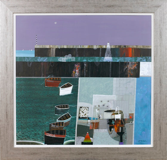 Night Harbour with Pier IV