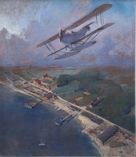 Seaplane of the Imperial German Air Force over the Baltic Coast, 1918