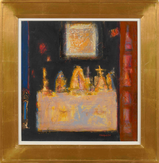 Charles MacQueen RSW RGI Scottish Abstract Artist 'Side Altar, Spoleto'
