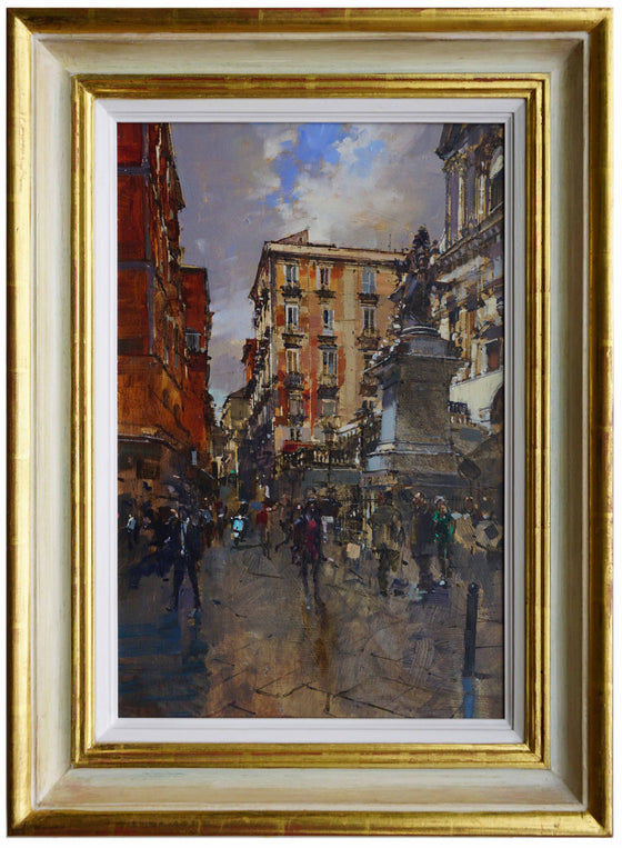 David Sawyer_Piazza San Gaetano, Naples framed