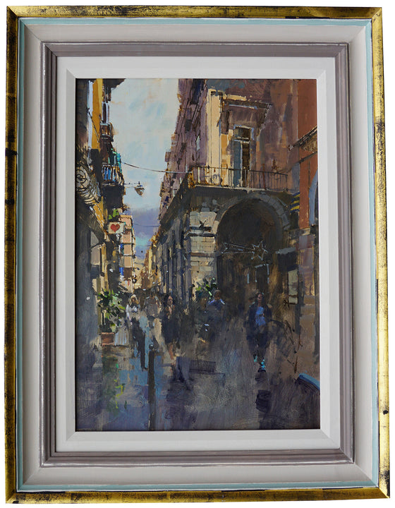 David Sawyer_The Heart & Star, Via del Tribunali, Naples framed