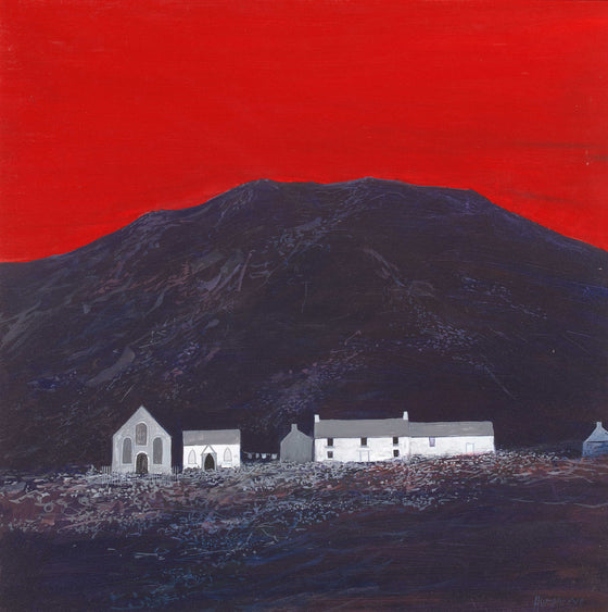 David Humphreys (born 1937) British artist 'In the Shadow of the Mountain'