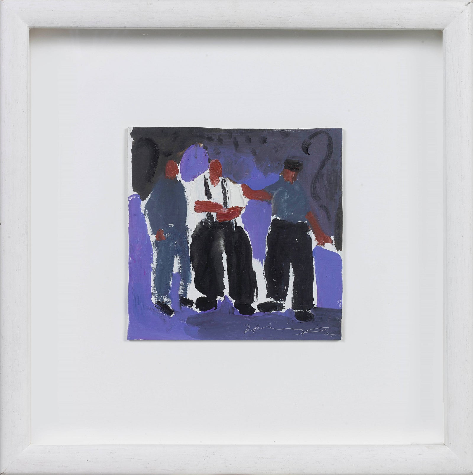 David Ralph Simpson Contemporary British abstract art 'Three Friends ...
