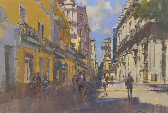 Obispo - View from Plaza de Armas, Havana