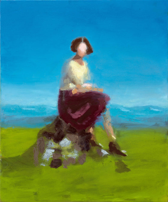Seated Figure (Distant Hills)