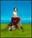 Seated Figure (Distant Hills)